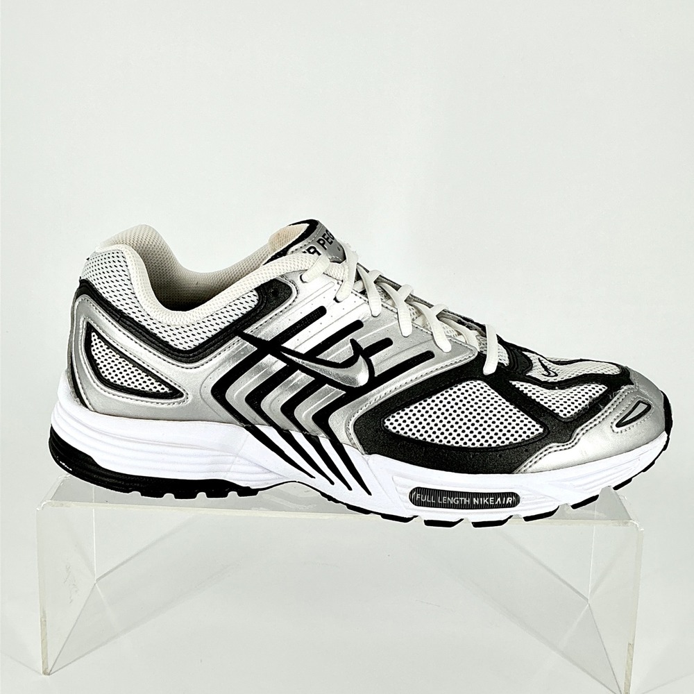 Nike Air Pegasus 2005 Mens Size 13 Running Shoes Metallic Silver Black Sneakers